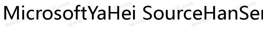 MicrosoftYaHei SourceHanSerifSC Bol字体转换